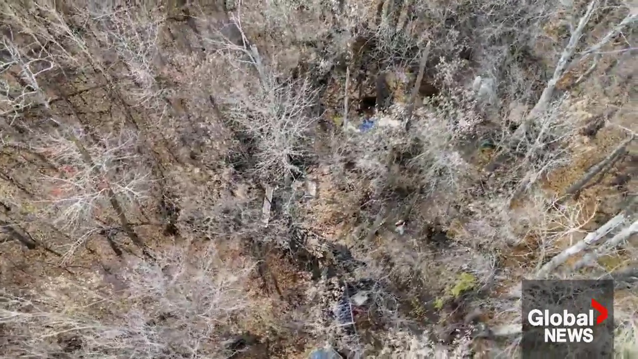 在埃德蒙顿南部,精心设计的村庄式营地拆除了电力和水
